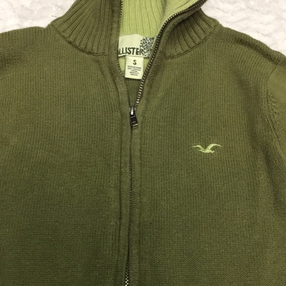 Hollister Zip Up Sweater - size Small - Picture 3 of 9